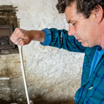 Daniel Boyle at work in his pottery 2019